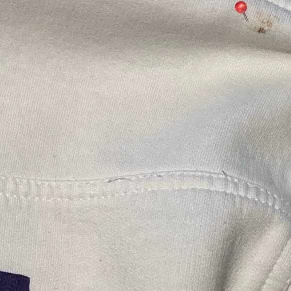 Women White Medium High Neck Quater Zip Sweater Vintag Rare 90’s Canadian Brand - Picture 2 of 4